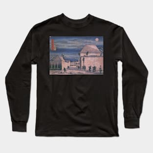 Ninjas attacking at Full Moon Long Sleeve T-Shirt